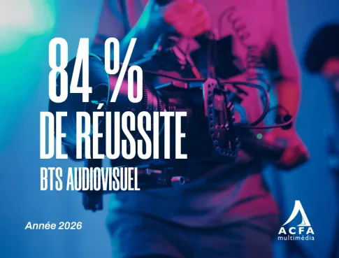 84% de r&eacute;ussite au BTS audiovisuel pour nos &eacute;tudiants !